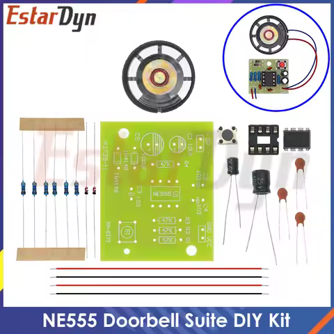 NE555 Doorbell Suite Electronic Production Doorbell Suite DIY Kit Ding dong doorbell PCB welding lab