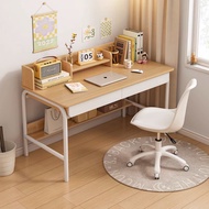 โต๊ะคอม โต๊ะทำงาน โต๊ะอ่านหนังสือ โครงเหล็ก มีชั้นวางของ มินิมอล มีลิ้นชัก 120x60x94cm ราคาถูก IKEA