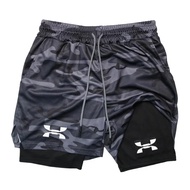 New Running Shorts Men Gym Sports Shorts 2 In 1 Quick Drying Workout Training Gym Fitness Jogging Sh