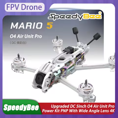 SpeedyBee FPV Drone Mario5 DC 5-Inch Professional Power Kit PNP With Wide O4 Air Unit Pro Angle Lens