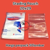 Contains 50pcs Standing Pouch Seal Width 20x29 / plastic Standing clip - 20x29