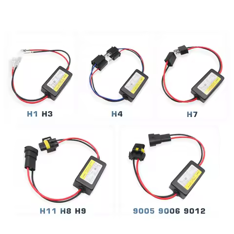1pcs H1 H3 H7 H11 9005 9006 Car Load Resistor Error Canceller LED Decoder Canbus Free Wiring Cancell