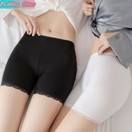 Pudding Store~'' Shorts Lining Plain Color Thin Fabric Lace Edge-KK7085