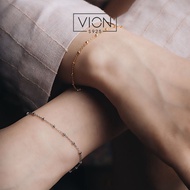 Vion S925 10710 & 10825 925 Silver Bracelet, 925 Silver Bracelet, Gold Plated Bracelet