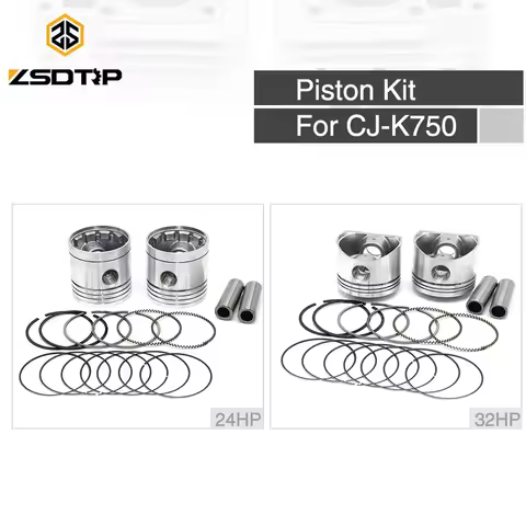 ZSDTRP Ural CJ-K750 M72 Motor 24HP 32HP 750cc Engine Pistons With Ring Link Retro 750cc Motor Repair