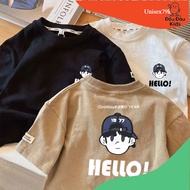 Boy's T-shirt, Boy's Shirt Price Cotton Crocodile Material Printed Boy 1977 Helo