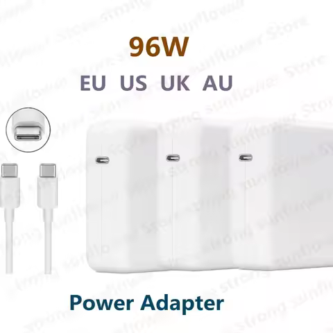 96W USB-C Notebook Laptop Charger Power Adapter with Type C Charging Cable for MacBook Pro 16 Releas