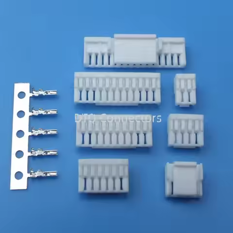 20PCS GH1.25 1.25mm plastic shell with lock Plug connector For GH 1.25 Pin Header socket 2P 3P 4P 5P
