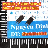 10pcs PS2801-1 2801 1 PS2801 SOP-4 50mA 80V OPTO optical isolation NEC KDE1195