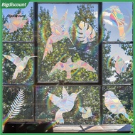 {BIG}  Electrostatic Window Decal Static Window Cling Waterproof Rainbow Prism Window Cling Colorful