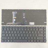 US Layout Laptop keyboard for HP ProBook 440 G8 445 G8 440 G9 445 G9 no point with backlit Black