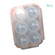 Mary 6 Cavity Durable Plastic Eggs Holder Eggs Container Ideal For Hiking And Picnics