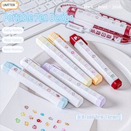 UMTTER Arrival Cute To Do List Journal Stamp, Detachable Portable Seal Pen, Cute Multi-Head Stamp Ma