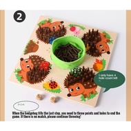 Sensory Training Hedgehog Game Toy Fine Motor Skills Training Montessori Game Toy Learning Math Game