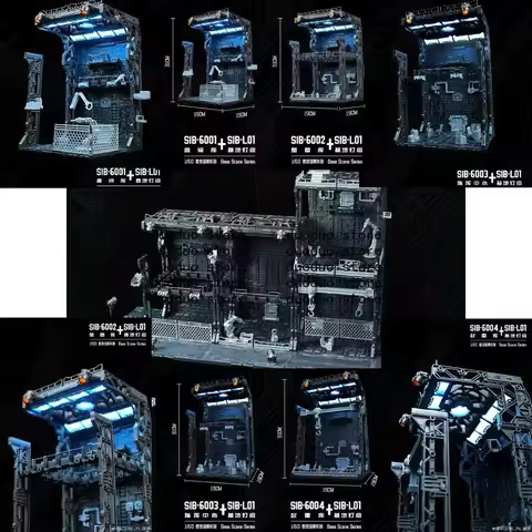 In Stock SCENE IN BOX (SIB) Base Scene Series 1/60 Hangar Display Case for Gundam,Diaclone Hobbies S