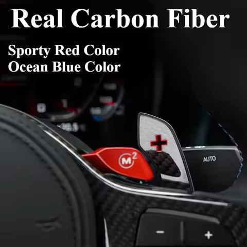 Real Carbon Fiber Sport Steering Wheel Paddle Shifter For BMW F10 F20 F22 F30 F32 F25 F26 F15 F16 G3