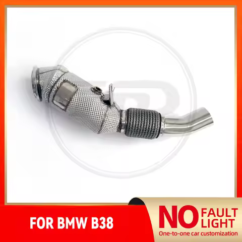 HMD No Fault Light SS304 Exhaust System High Flow Performance Downpipe for BMW B38 With Heat Shield