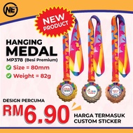 HANGING MEDAL (BESI PREMIUM) MP378 -MEDAL ACARA SUKAN , MAJLIS AKADEMIK