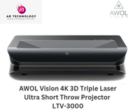 [In Stock] AWOL Vision - LTV3000 Pro 4K 3D TRIPLE LASER Ultra Short Throw Projector
