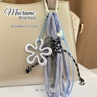 GANTUNGAN Macrame Bag Hanger/ Keychain Bag Charm Macrame Carabiner Rope/ Tie Rope Bag Hanger
