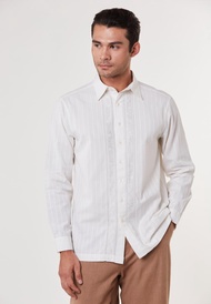 East India Company Devansh Embroidered Cotton Dobby Shirt