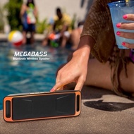 SC-208 Bluetooth Music Wireless Speaker A2DP Stereo Player Megabass Speaker Handsfree TF Card AUX 3.
