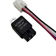 1Piece Headlight Relay Fan Relay And Harness 14 AWG Wires 4PIN Automotive Relay 12V oI(jZ9