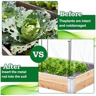 redbuild|  Garden Netting Bird and Squirrel Netting Raised Garden Bed Netting Kit 4x8ft with 2.6ft M