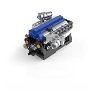 PB PB8869 MOC NEW 2JZ-GTE Mini Engine Supercar Vehicle Ornament Bricks DIY Toys Model for Adults Kid