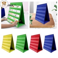 QC [In Stock] Double Sided Pocket Chart Table Desktop Pocket Chart Educational Pocket Chart for Chil