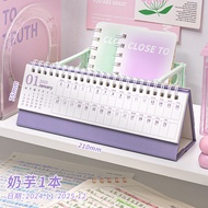 YILQQPER Calendar 2025 Desktop Decoration Self Discipline Desktop Calendar Home Decoration Craft Gif