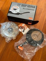 全新 Berndes 德國寶迪 28 cm non-stick fry pan/ saute pan with glass lid 明火易潔鑊 連玻璃蓋