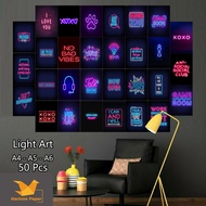 POSTER MOTIF COWOK ESTETIK 50 PCS / POSTER DINDING AESTHETIC / POSTER A6 A5 A4 / POSTER DINDING KAMA