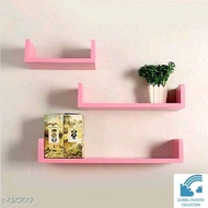 KAYU Minimalist Wall Shelf | Hanging Wall Shelf | Multipurpose Wall Shelf | U MODEL Wooden Wall Shelf