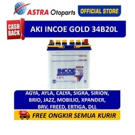best seller Aki INCOE Mobil Agya Ayla Calya Sigra INCOE Gold 34B20L