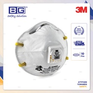 (10 Pcs) 3M N95 8210v Particulate Respirator With Valve