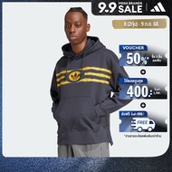 adidas ไลฟ์สไตล์ เสื้อฮู้ดผ้าฟลีซ adidas Originals 90s ผู้ชาย สีเทา JM0469