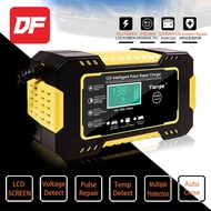 DF.os Intelligent Car Battery Charger 12V6A Motorcycle Charger 12v Smart Pulse Repair Charger