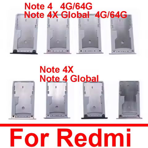 Sim Card Memory Card Slot Tray Holder For Xiaomi Redmi Note 4 4X Global 4G 64G Sim Card Adapter Cell