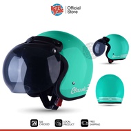 Helm Bogo Dewasa Retro Classic SNI Cat Garis Kaca Bobo Bkn JPN INK JPX KYT Helem Pria Wanita Tosca