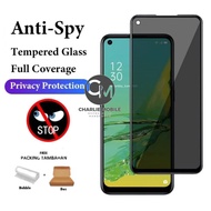 Tempered glass privacy anti spy screen protector full glue Oppo A35 A36 A54 4G A54 5G A74 4G A74 5G 