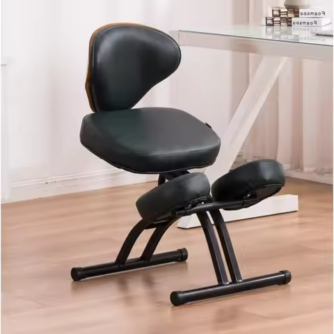 Ergonomic Kneeling Chair Chiropractic Office Chair Computer Chair Adjustable Angle Back Chair