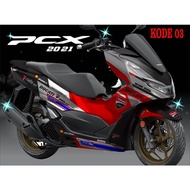 DECAL STICKER STIKER HONDA PCX NEW 160 MOTIF DUCATI FULL BODY VARIASI BISA COSTUME
