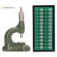 Watch Repair Tool Watch Press Set Watch Back Case Closer Watchmaker Jewelling Tool Aluminum Alloy Green with 48Pcs Dies