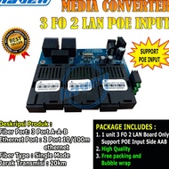Media Converter 3 Port FO 2 Port LAN 10/100 / Fiber Switch 3 FO 2 LAN Seller