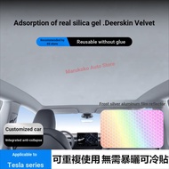 TESLA TESLA Canopy Sunroof Sunshade model3 modelyl Model/x Silicone Adsorption Sunshade Heat Insulat