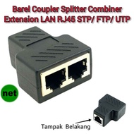 Barrel Coupler Splitter Combiner 1 to 2 Port Female RJ45 Extension LAN UTP STP FTP