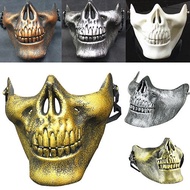 Skull Skeleton Airsoft Game Hunting Biker Half Face Protect Gear Mask Guard