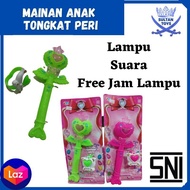 Tongkat Lampu Peri Ajaib nyala LED mainan stik anak Frozen tongkat peri bintang