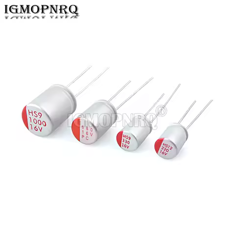 10PCS Solid Electrolytic Capacitor DIP 6.3V 10V 16V 25V 35V 50V 680UF 820UF 1000UF 100UF 150UF 220UF
